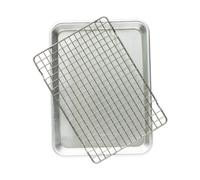 Nordic Ware Plaque de cuisson quarter sheet Naturals avec grille Argent