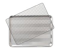 Nordic Ware Prism Demi-feuille avec grille allant au four, 1 paquet, naturel