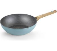 Nordik Wok 28 cm, aluminium forgé avec revêtement anti-adhésif, convient à tous les types de cuisinières, y compris à induction