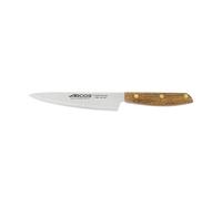 Arcos Couteau de Cuisine en Acier Inoxydable 160 mm - Couteau Professionnel pour la Cuisine, Poignée en Bois d'Ovengkol 100% Naturelle FSC - Série Nordika