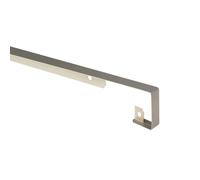 NORDLINGER PRO Profil de Jonction Aluminium pour Plan de Travail, 67 cm x 2.8 cm, Gris Alu, Rayon 3/5 mm