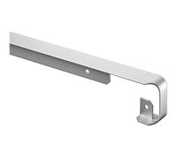 NORDLINGER PRO Profil Jonction Angle Plan de Travail Aluminium, 670 mm x 28 mm, Gris Alu, Bord Droit Rayon 0/2 mm
