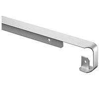 NORDLINGER PRO Profil Jonction Angle Plan de Travail Aluminium, 670 mm x 28 mm, Gris Alu, Bord Droit Rayon 0/2 mm