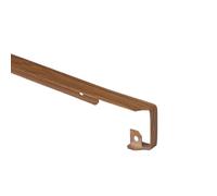 NORDLINGER PRO Profil Jonction Angle Plan de Travail Aluminium Décor Bois Moyen, 67 cm x 3.8 cm, Rayon 0/2 mm