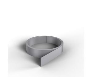 NORDLINGER PRO Smart Profil Champlat adhésif - 840015 - PVC - 2 cm x 2,6m - Gris - Finition murale