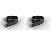 Nordlinger Pro Smart Profil en L adhésif - 840019 - PVC - 1,5 x 1,5 cm x 2,6 m- Noir - Rénovation (Lot de 2)
