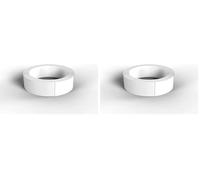 Nordlinger Pro Smart Profile Champlat Adhésif PVC Flexible - Blanc -Profil Plat 3 cm x 10 m - Finitions Intérieures Faciles et Esthétiques (Lot de 2)