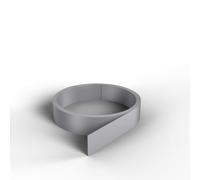 NORDLINGER PRO Smart Profile plat adhésif - 840040 - Pvc - 3 x 0,04cm x 10m - Gris - Finition murale