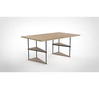 Nordlinger Tréteau Unikk, H.73cm x L.36,5cm x EMP. 36,5cm - Bois Clair FSC, Naturel et Noir