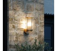 Nordlux Applique d'extérieur Linton, laiton, hauteur 30 cm, IP54 dimmable, doré, Laiton