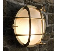 Nordlux Applique murale extérieure POLPERRO Laiton et verre E27 IP64 49021035