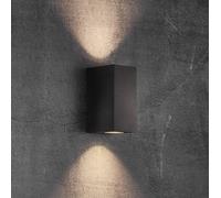 Nordlux Applique murale CANTO Maxi Kubi 3 - aluminium noir, GU10, IP44 - bord de mer, extérieur