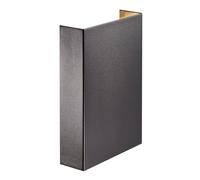 Nordlux Applique murale extérieur LED Fold 15, applique extérieure façade maison IP54, Quatre effets lumineux inclus, Luminaire en Aluminium Noir, 3000K blanc chaud, 250lm