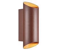 Nordlux Applique murale extérieur ronde, Nico 22 en aluminium rouille, IP54