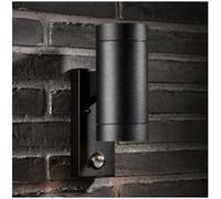 Nordlux Applique murale extérieure Tin Maxi Sensor 21519103 Aluminium/Verre Noir GU10