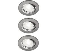 Nordlux Canis spot encastré 3x4.7 W nickel 49370155