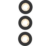 Nordlux Canis spot encastré 3x4.7 W noir 49330103