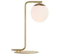 Lampe À Poser Grant, Laiton laiton, blanc opale