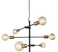 Nordlux Josefine lampe suspendue 6x28 W noir-laiton 48933003
