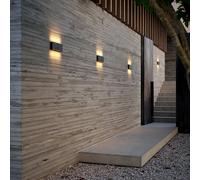 Nordlux Applique murale KINVER 26 2118181003 – Noir, IP54, LED intégrée 10 W