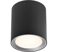 Nordlux Landon Long Plafonnier LED pour salle de bain LED LED 6.5 W blanc chaud à blanc neutre noir