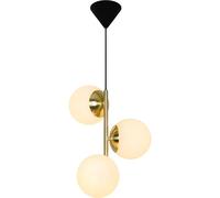 Nordlux Suspension LILLY métal et verre blanc opalin E14 3x40W 48603035