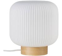 MILFORD lampe de table Verre-Bois Nature Marron E27 - Nordlux 48915001