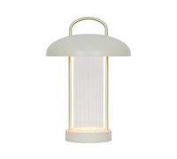 Nordlux Mirano Lampe de table portable en métal beige pour salon LED 3000 K