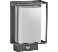 Nordlux Applique murale NESTOR SENSOR 49051503 – LED, détecteur de mouvement, aluminium, IP44, noir