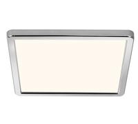 Nordlux Plafonnier OJA 29 SDB carré plastique blanc-chrome LED intégrée 3000/4000K
