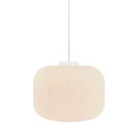 Nordlux Suspension Milford 30, abat-jour Ø 30 cm, hauteur 22,7 cm, suspension 300 cm, culot E27 max. 40 W, verre opale efficacité énergétique D