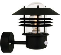 VEJERS SENSOR applique murale Acier Galvanisé et Verre Noir E27 - Nordlux 25101003