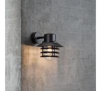 Applique murale VEJERS vers le bas - E27 - métal noir IP54 - Nordlux, Extérieur