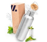 NORDMUT® Bouteille isotherme en acier inoxydable avec filtre à thé | Thermos étanche, compatible lave-vaisselle | Pour enfants et adultes | 1000 ml