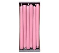 Nordring Lot de 12 bougies coniques rose antique Certifié RAL, anti-gouttes, faible fumée Durée de combustion : environ 8 heures Décoration de table et chandelier