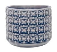 Nordring Pot de Fleur Cross - Pots de Fleurs décoratifs Couleur pour intérieur Style rétro créatif S (10 cm ø), Gris, Céramique