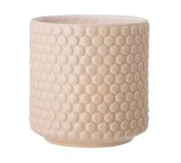 Nordring Pot de Fleur Dotty - Pots de Fleurs décoratifs Couleur pour intérieur Style rétro créatif L (15,5 cm ø), sel de mer, Céramique