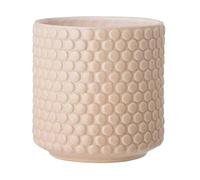 Nordring Pot de Fleur Dotty - Pots de Fleurs décoratifs Couleur pour intérieur Style rétro créatif L (15,5 cm ø), sel de mer, Céramique