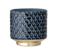 Nordring Pot de Fleur Goldy - Pots de Fleurs décoratifs Couleur pour intérieur Style rétro créatif S (10 cm ø), Couleur pétrole, Céramique