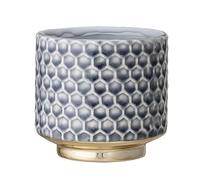 Nordring Pot de Fleur Goldy - Pots de Fleurs décoratifs Couleur pour intérieur Style rétro créatif S (10 cm ø), Gris, Céramique