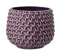 Nordring Pot de Fleur Pino - Pots de Fleurs décoratifs Couleur pour intérieur Style rétro créatif L (16,5 cm ø), Violet, Céramique