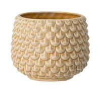 Nordring Pot de Fleur Pino - Pots de Fleurs décoratifs Couleur pour intérieur Style rétro créatif L (16,5 cm ø), Ivoire-Jaune, Céramique