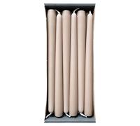 Nordring Sahara Lot de 12 bougies pointues 2,3 x 25 cm - Certifiées RAL, anti-goutte et à faible fumée, environ 8 heures de combustion - Décoration de table et chandelier