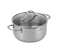 Nordwik Marmite Nordwik avec couvercle en verre 2.5 litres Acier inoxydable
