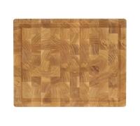 Nordwik Planche à découper en bois de bout Nordwik avec rigole à jus 36x46 cm Chêne