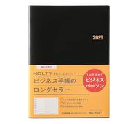 Noritsu NOLTY 9607 Carnet de notes à partir d'avril 2026, format A5, semainier, noir
