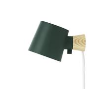 Normann Copenhagen Applique murale Rise – H 9,7 x L 17 x Ø 10 cm – Pétrole
