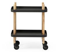Normann Copenhagen Block Table de Service, Acier allié, Noir, 64x50x35cm