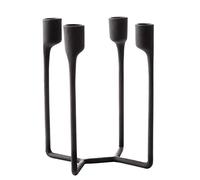 Normann Copenhagen Bougeoir, Bois, métal, Verre, Noir, L 13,8 cm, B 13,2 cm, H 20,4 cm