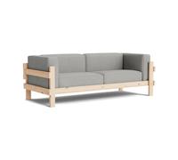 Normann Copenhagen Canapé Kube Pin en finition laquée-tissu Remix 143 Grey. 220 cm